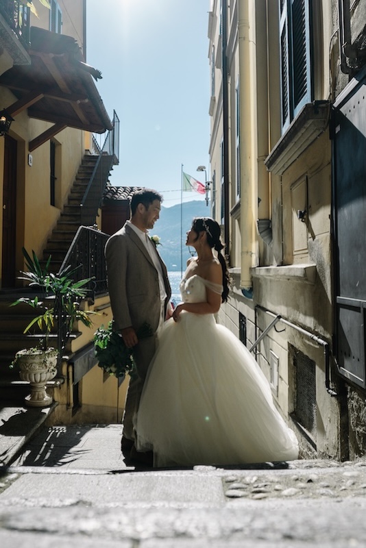 コモ湖ウエディングフォトプラン写真